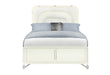 Lyra Beige Bed with LED