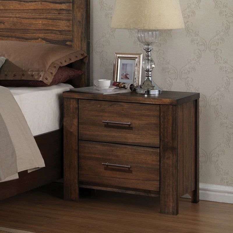 Acme Merrilee 2-Drawer Nightstand in Oak 21683