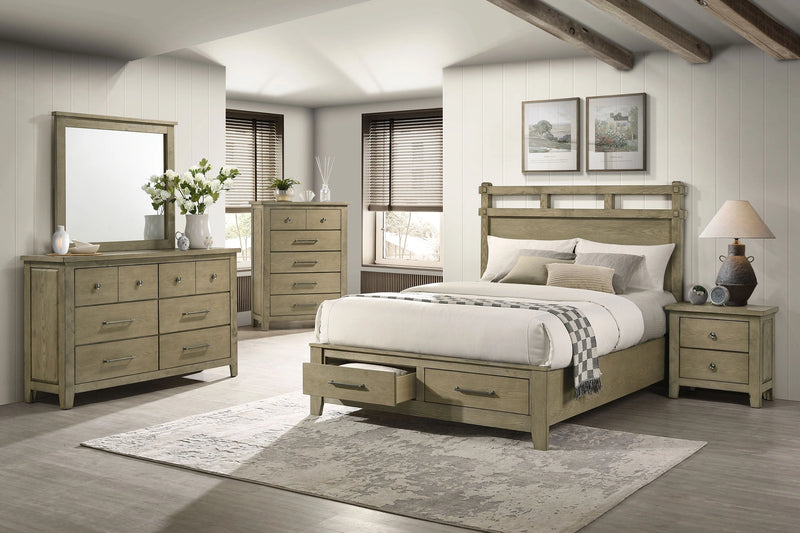 Hazlewood Panel Platform Storage Bed