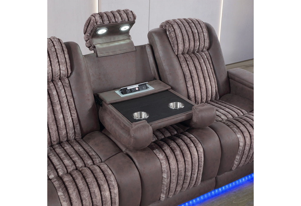 U8000 Pwr Rec Sofa/Pwr Console Rec Loveseat with PHR