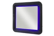 Beckett Wht/Blk Mirror W/ LED