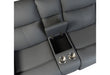 U6026 Grey Pu 46A Console Reclining Loveseat with LED and Speaker