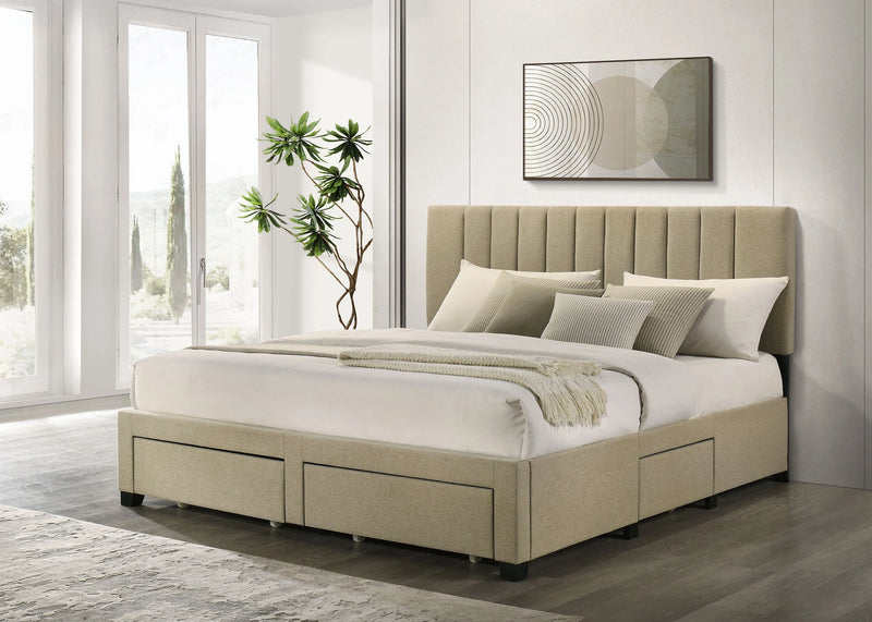 Wheatland Panel Platform Storage Bed