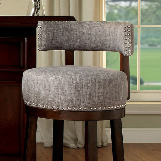 LYNSEY Dark Oak/Light Gray 24" Bar Stool image