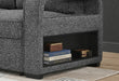 U2601 Dark Grey Reversible Sofa Bed with Drop Down Table and Speaker