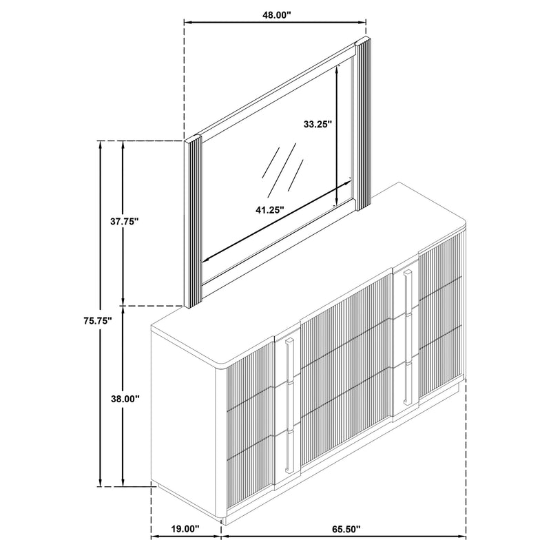Terrace Dresser with Mirror