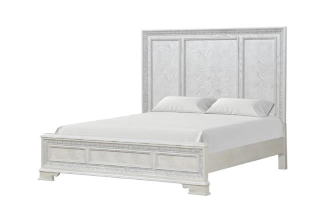 Stella Mia Bed White & White