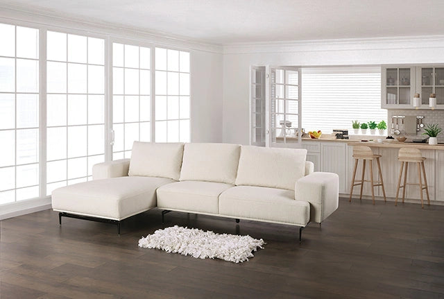 Baerum Sectional, Left & Right Chaise Beige & Gray