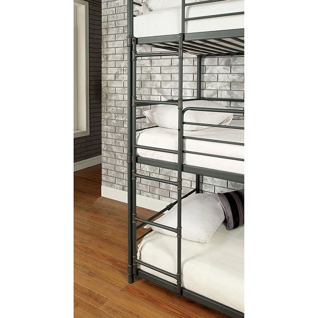 Olga I Antique Black Full/Full Bunk Bed