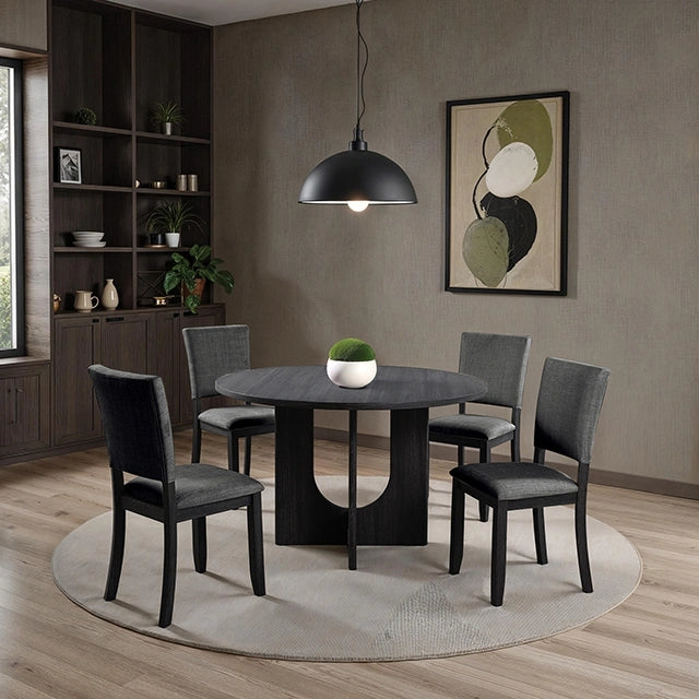 Oberto 5 Pc Round Dining Table Set