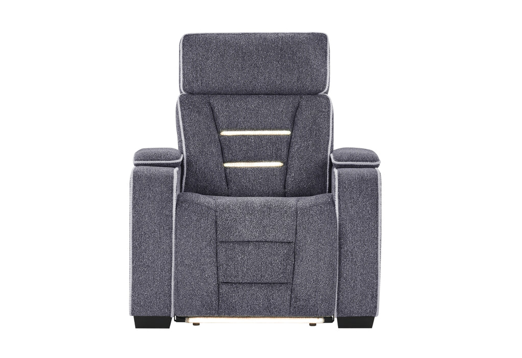 U1895 Grey P2 Recliner with IS and LED