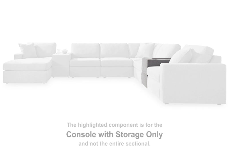 Modmax Balanced Sectional with Audio and Storage Consoles