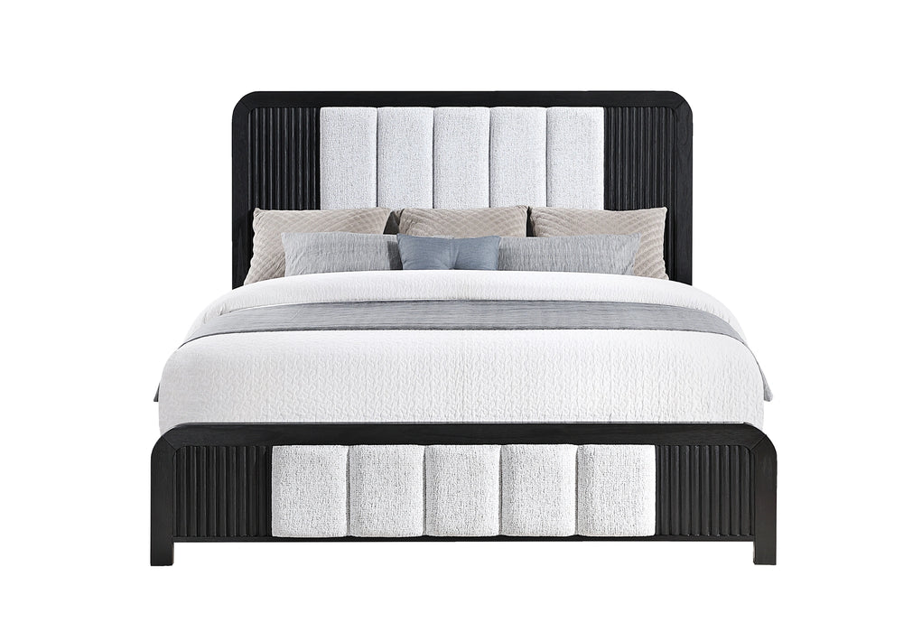 Beckett White/Black Bed