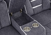 U1895 Grey P2 Reclining Sofa/Console Reclining Loveseat/Recliner