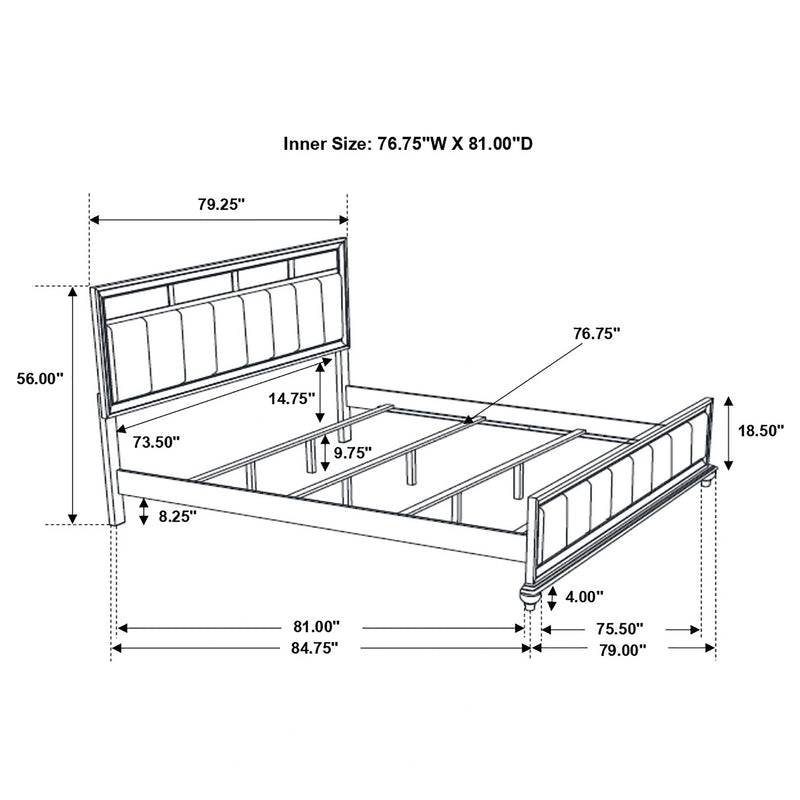 Barzini Panel Bed