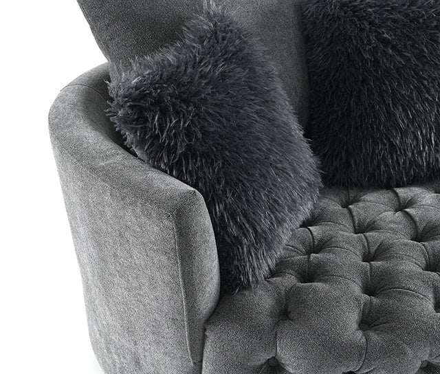 Sofi Button Tufted Swivel Chair
