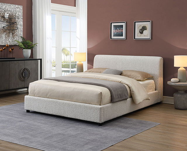 Vertham E.King, Full, & Queen Bed White & Black