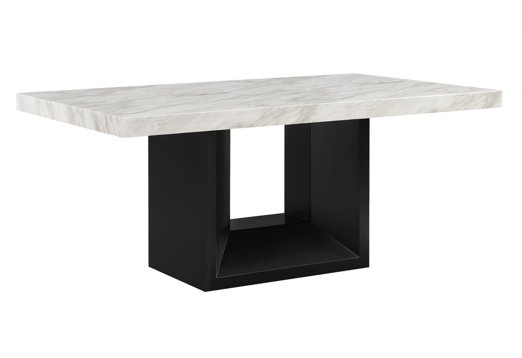 D02 DINING TABLE + 8 D03 BLACK DINING CHAIRS