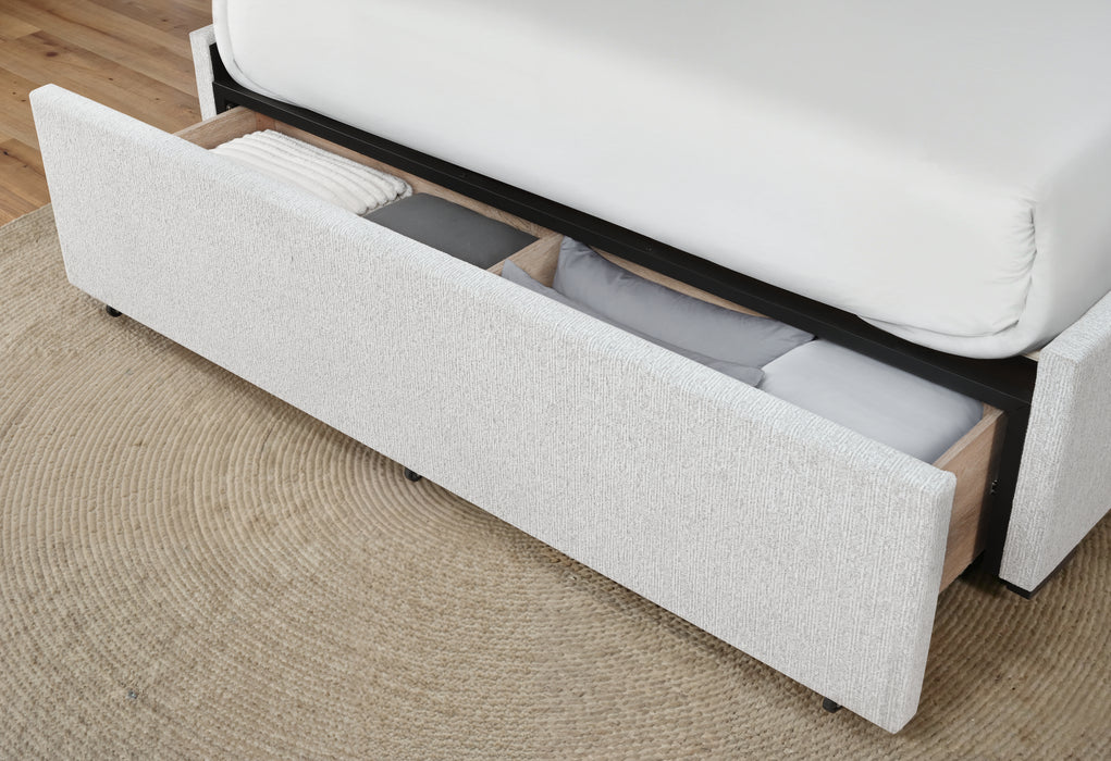 SADIE BEIGE KING BED WITH STORAGE