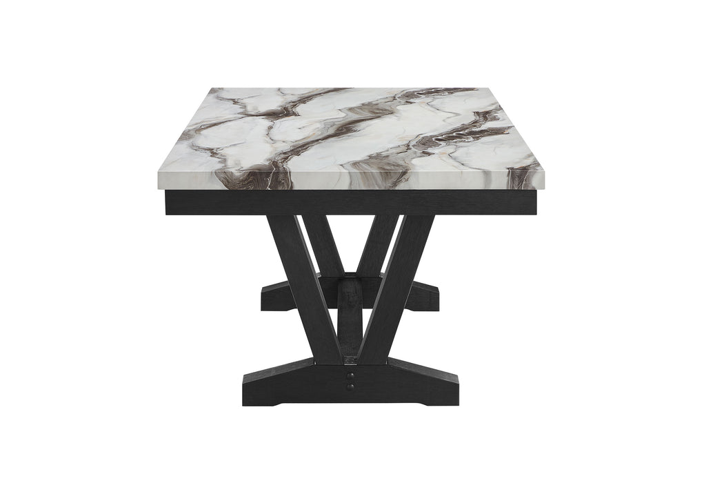 D1319 BLACK/WHITE DINING TABLE