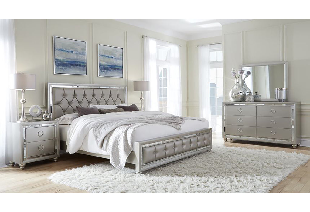 RILEY SILVER NIGHTSTAND
