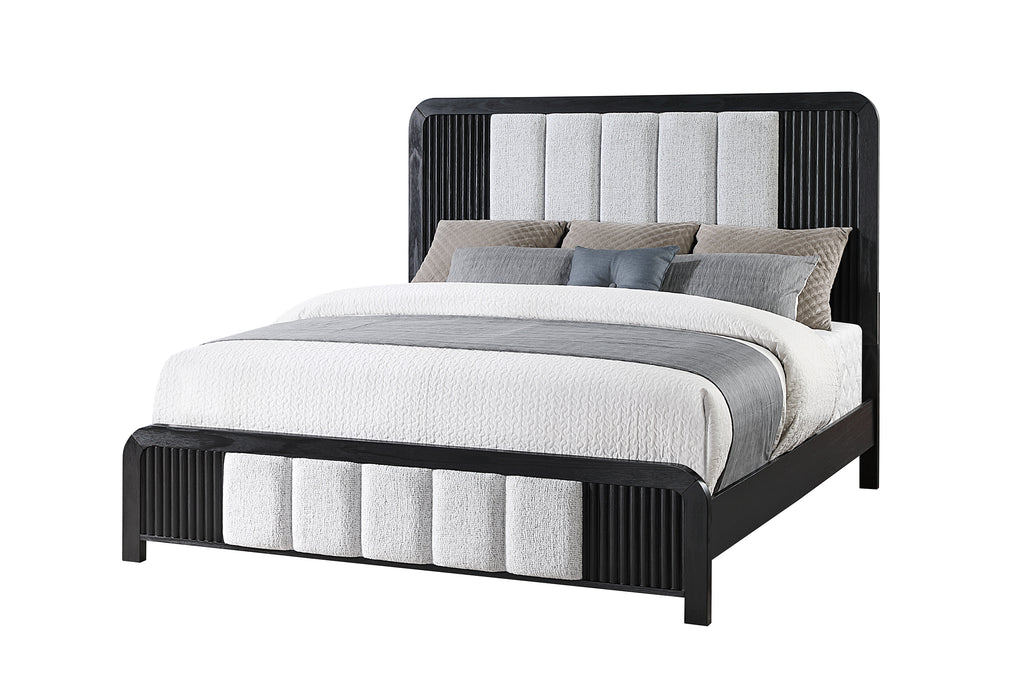 BECKETT WHITE/BLACK KING BED