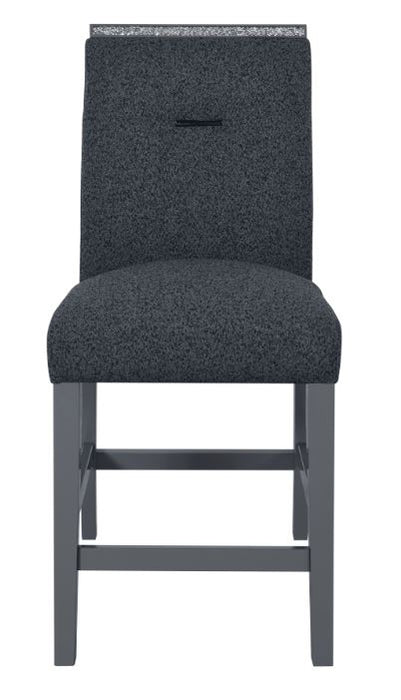 MONACO DARK GREY BAR STOOL KIT OF 2