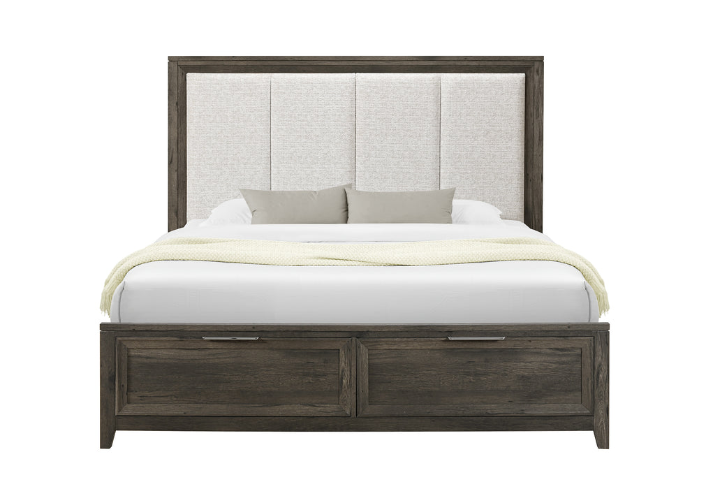 MARIAH DARK BROWN KING BED