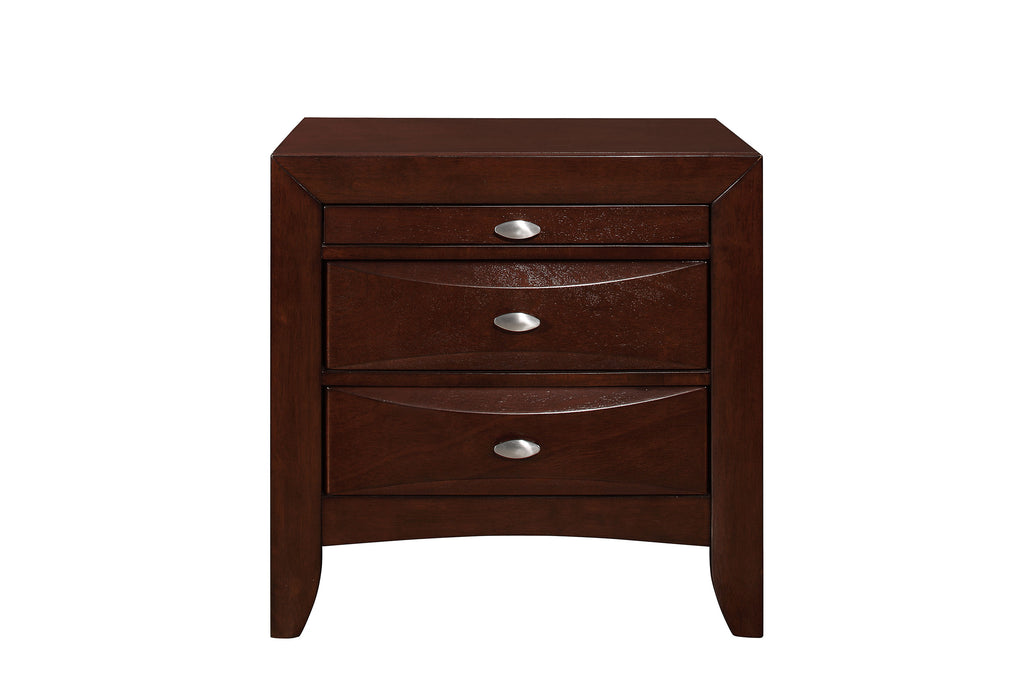 LINDA NEW MERLOT NIGHTSTAND