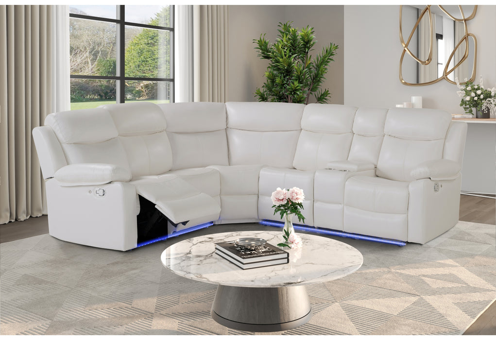 U6026 BLANCHE WHITE RIGHT ARM FACING SECTIONAL