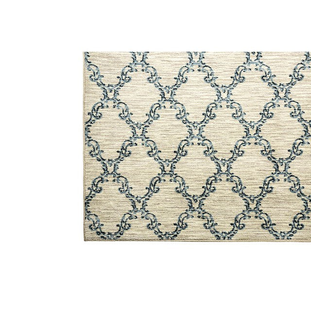 Acanthus Light Gray/Blue 5' X 8' Area Rug