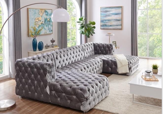 Velvet Sectional