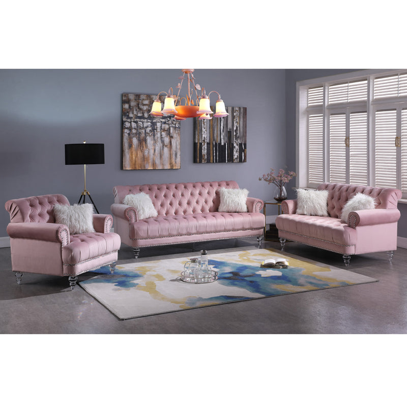 Velvet Sofa and Loveseat