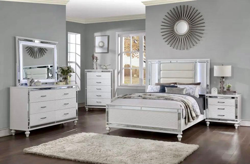 Glam Queen Size Bedroom