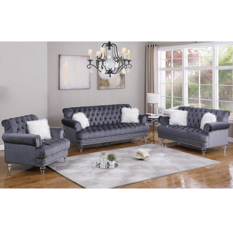 Velvet Sofa and Loveseat