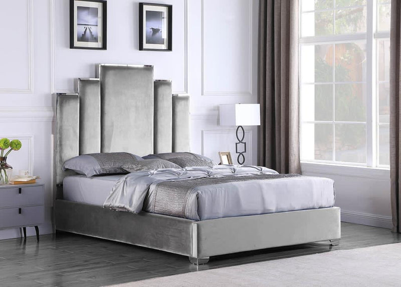 Velvet Queen Size Bed