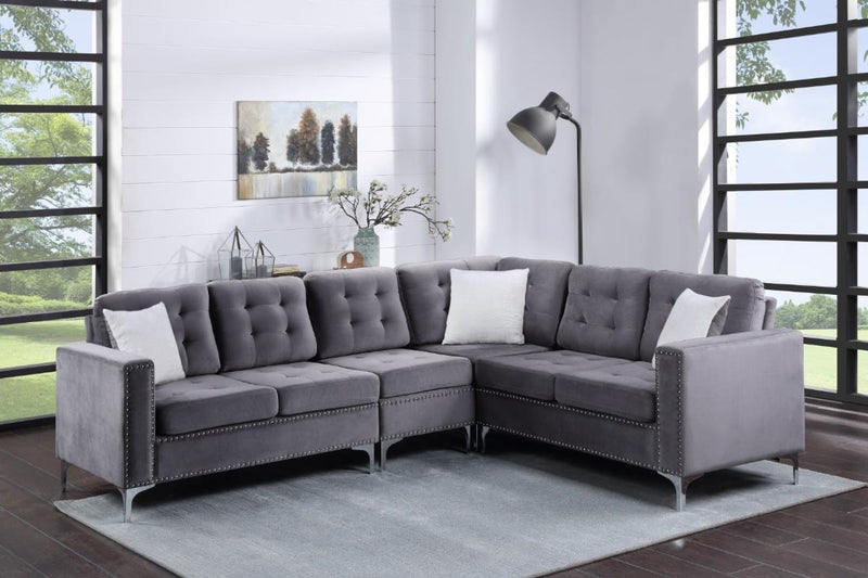 Velvet Sectional